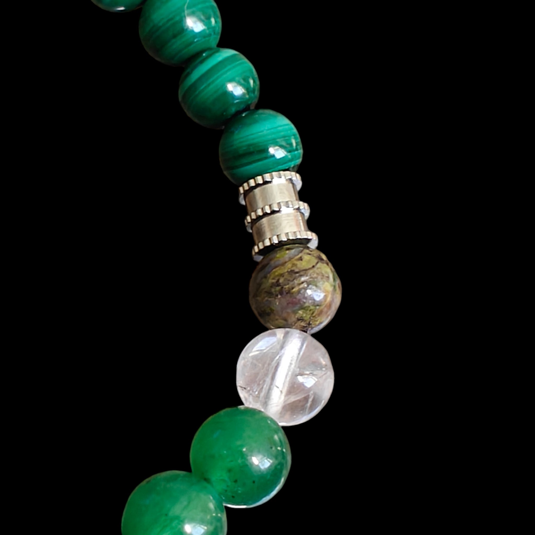 Malachite Abundance Crystal Bracelet