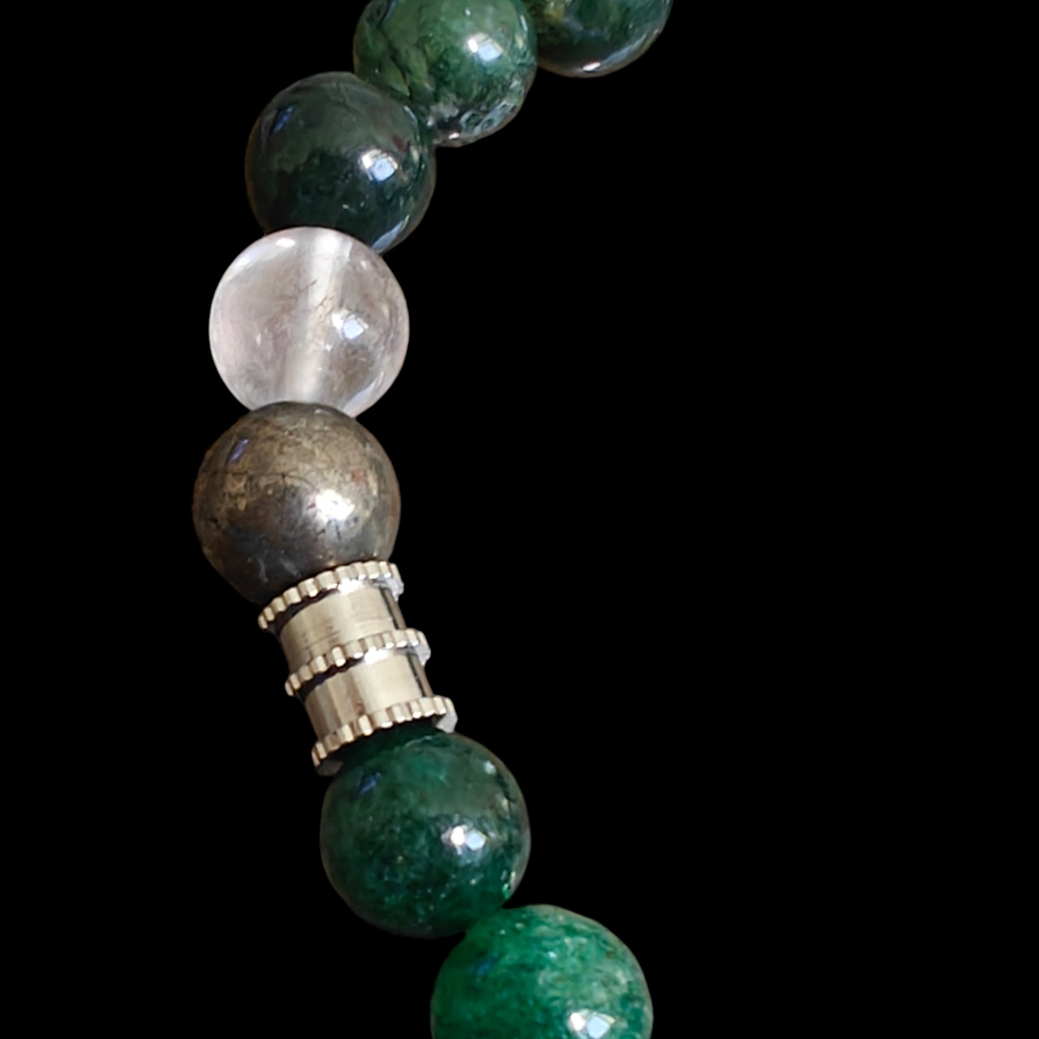 Malachite Abundance Crystal Bracelet