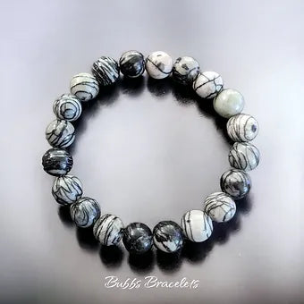 Black Web Jasper Bracelet