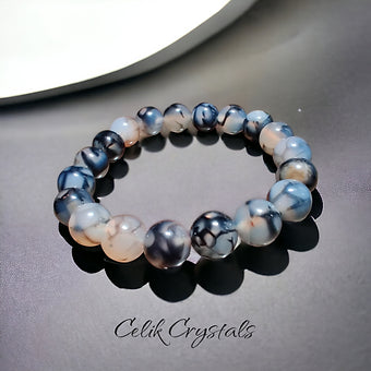 Dragon Vein Agate Bracelet