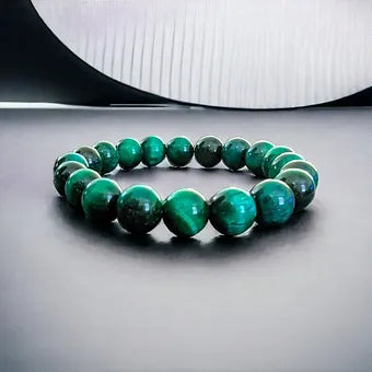Green tiger eye stone bracelet