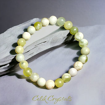 Serpentine Stone Bracelet 8mm Unisex