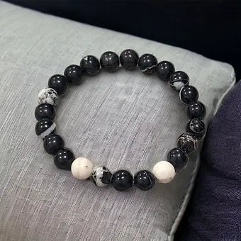 Black Zebra Jasper Bracelet