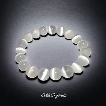 Selenite Bracelet Natural Stones Stretches