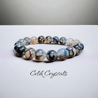 Dragon Vein Agate Bracelet