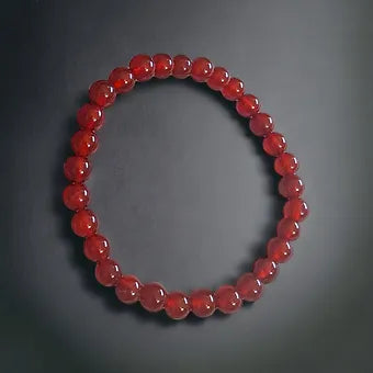 Carnelian Bracelet Natural Stones Stretch Crystal Bracelet