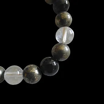 Pyrite triple Protection Bracelet Stretches