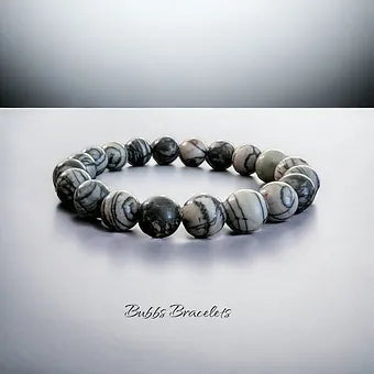 Black Web Jasper Bracelet