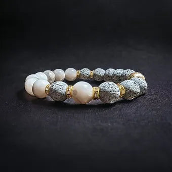 Women's bead pink bracelet