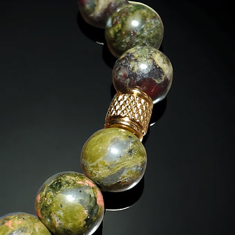 Dragon Vein Unakite Bracelet