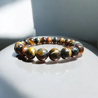Tiger Eye Bracelet Natural Stones Stretches