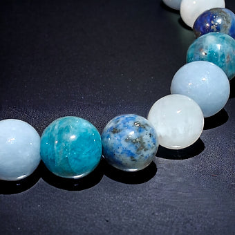 Angelite apatite Moonstone Bracelet