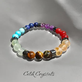 7 Chakra Bracelet From Celik Crystals