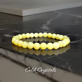Lemon / Yellow Jade Bracelet 6mm, 8mm, 10mm