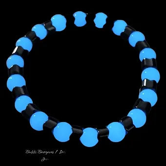 Hematite Glow Luminous Men's Bracelet