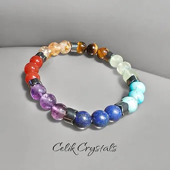 7 Chakra Bracelet From Celik Crystals