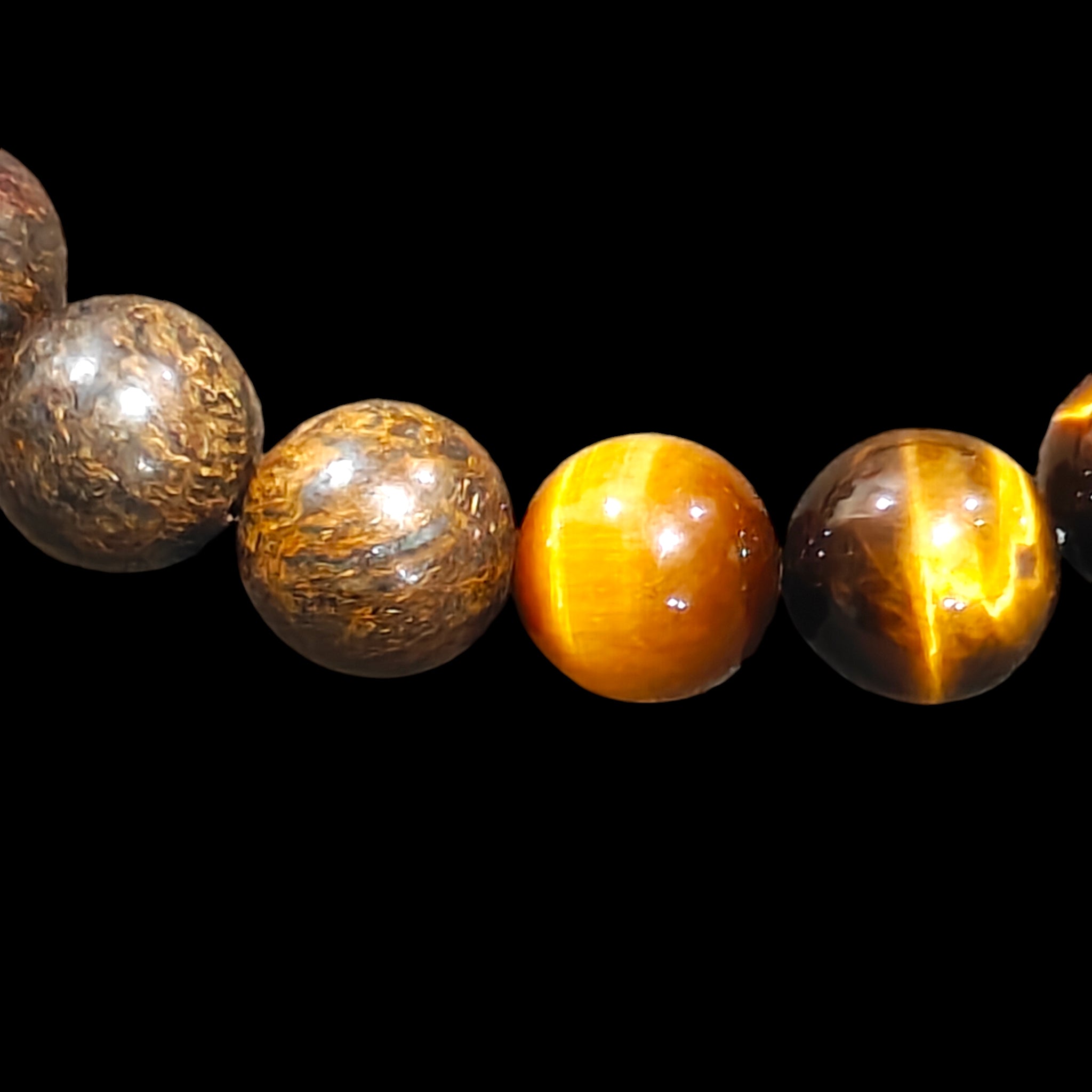 Bronzite & Tiger's Eye Bracelet 10mm Unisex