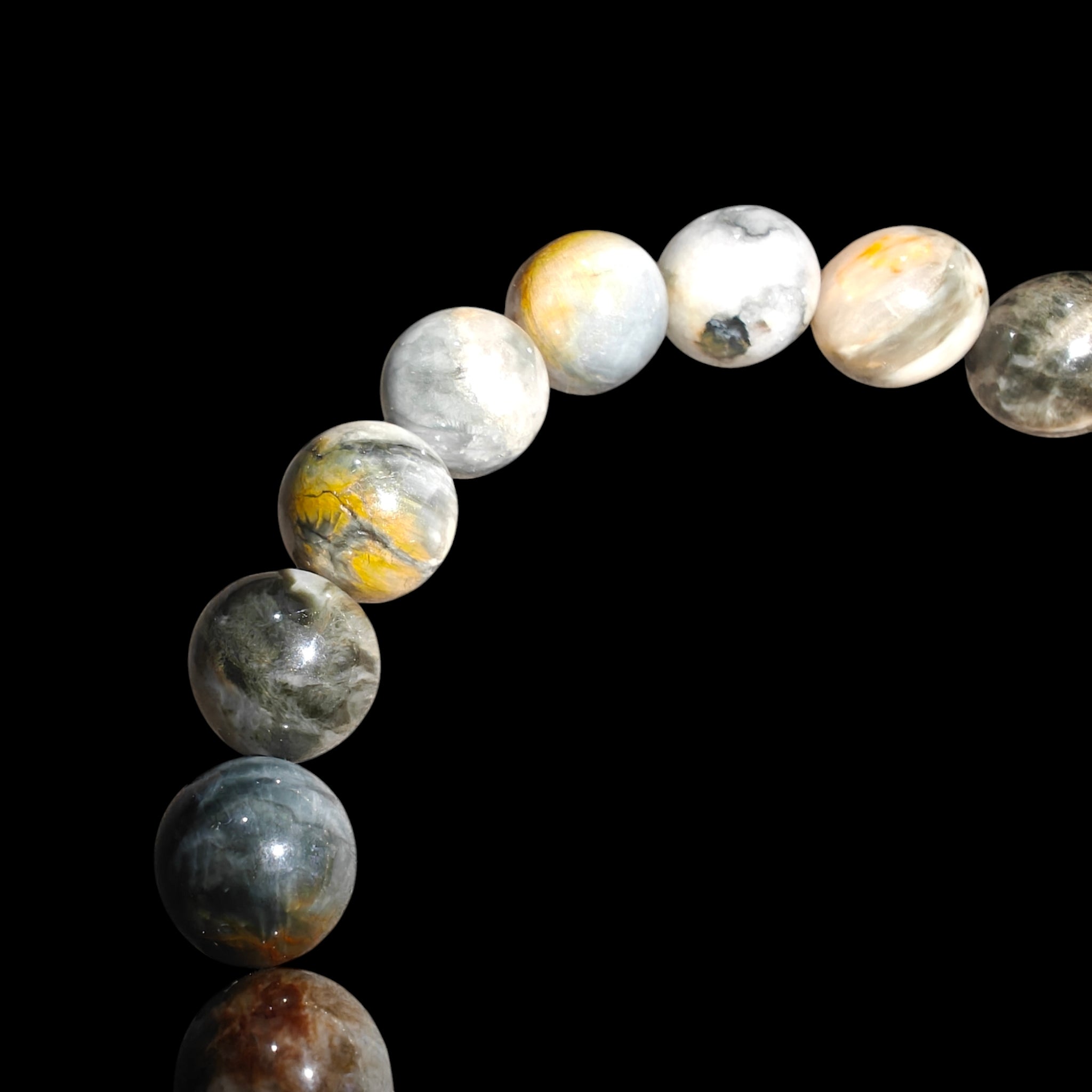 Eagle Eye Bracelet Natural Stones Stretch Crystal Bead Bracelet