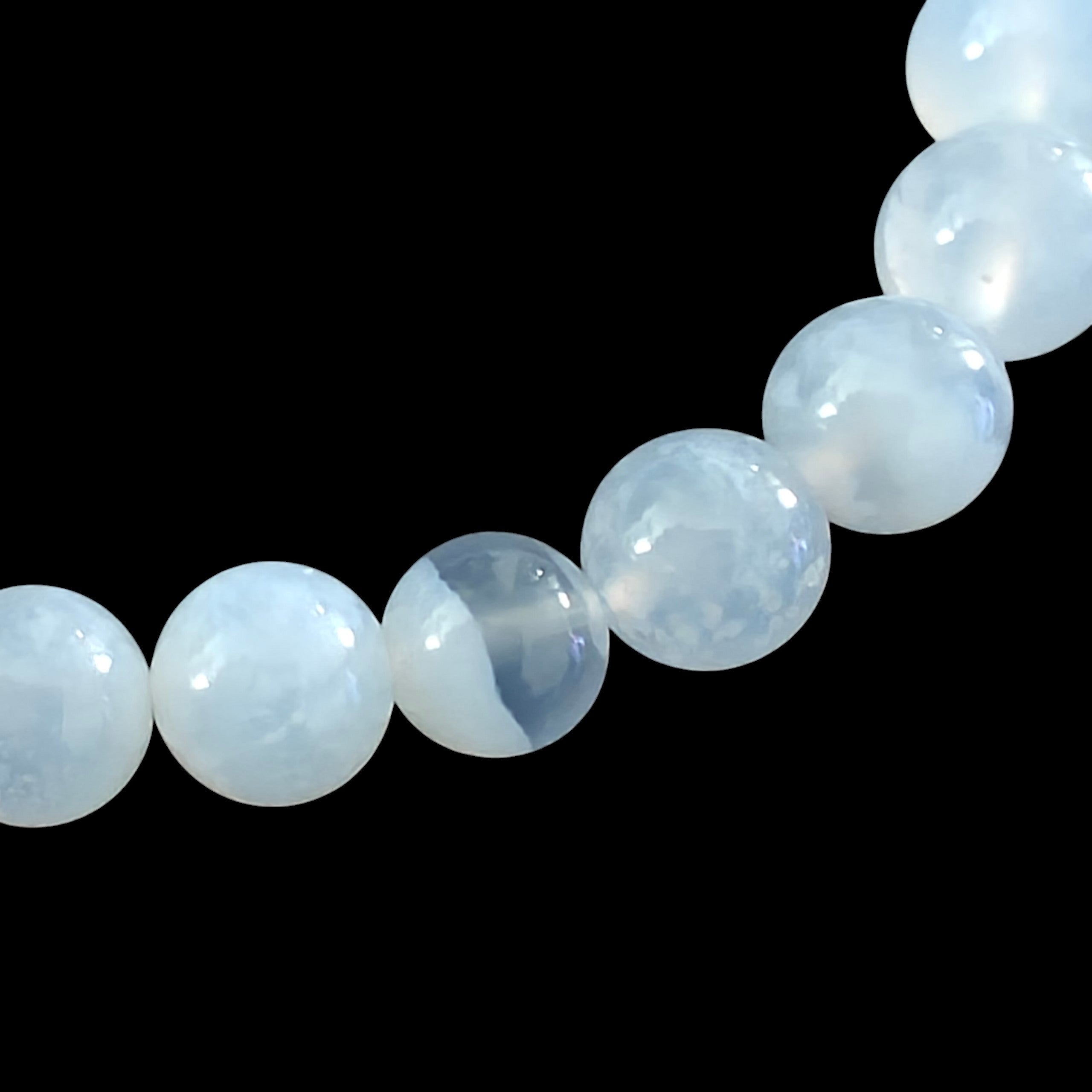 Blue Lace Agate Bracelet 8mm Unisex