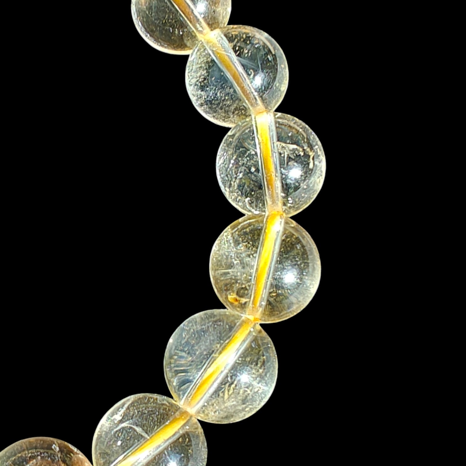 Rare Quality Citrine Bracelet 10mm Natural Stones Unisex