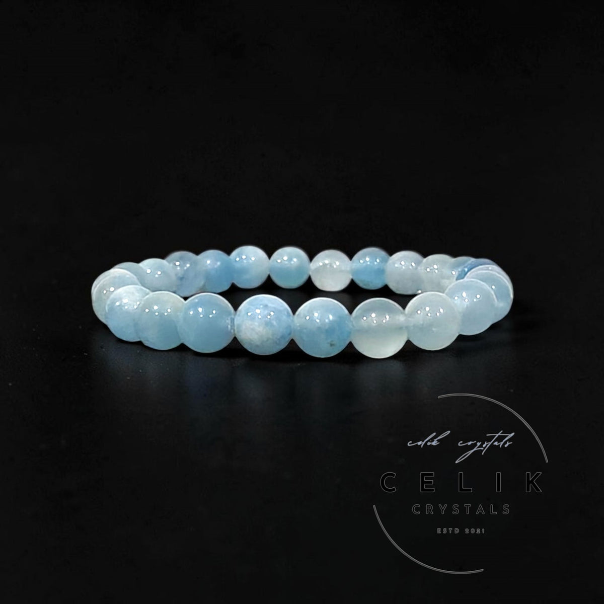 Blue Calcite Bracelet 8mm Unisex