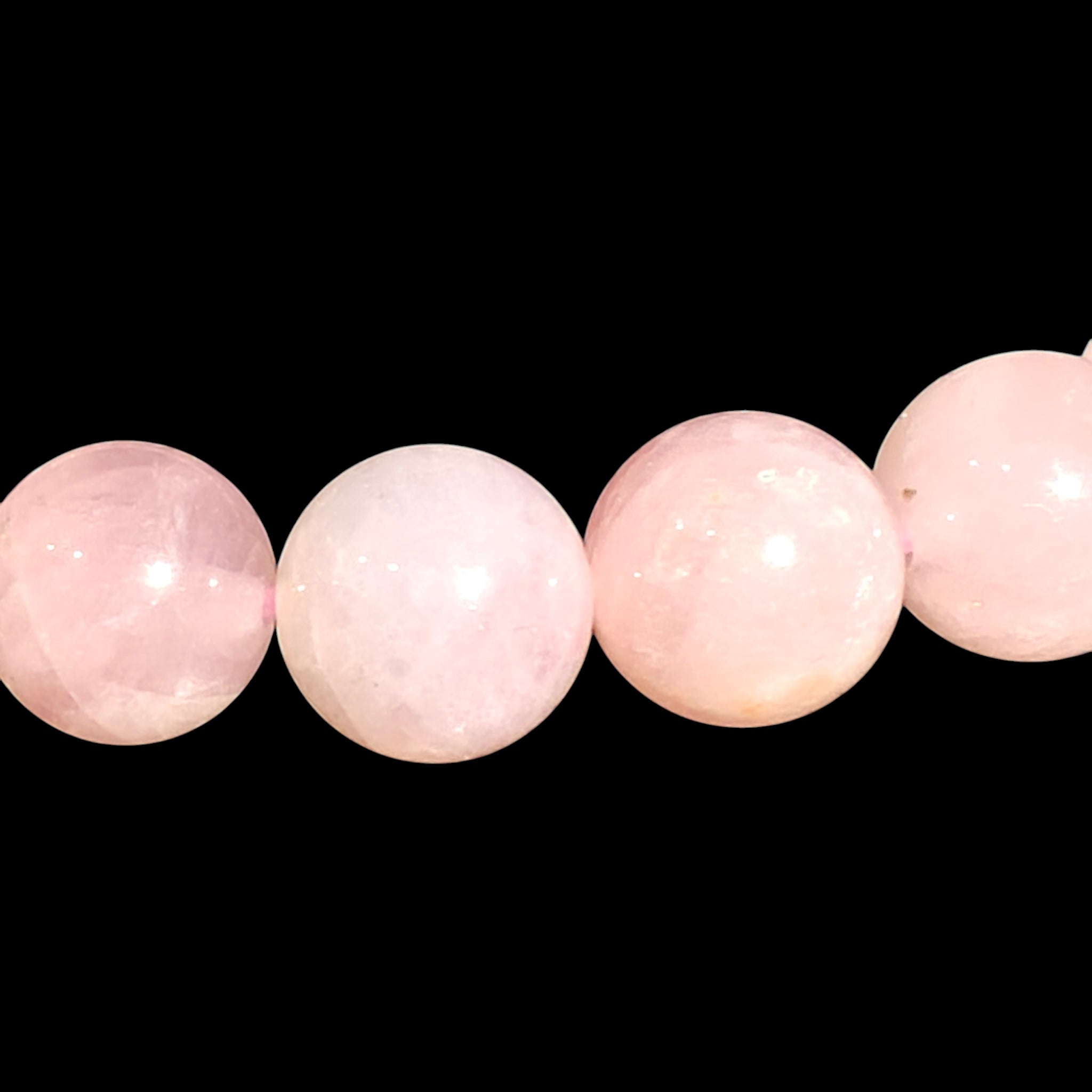 Lavender Rose Quartz Bracelet Natural Stones 8mm Stretches Bead Bracelet