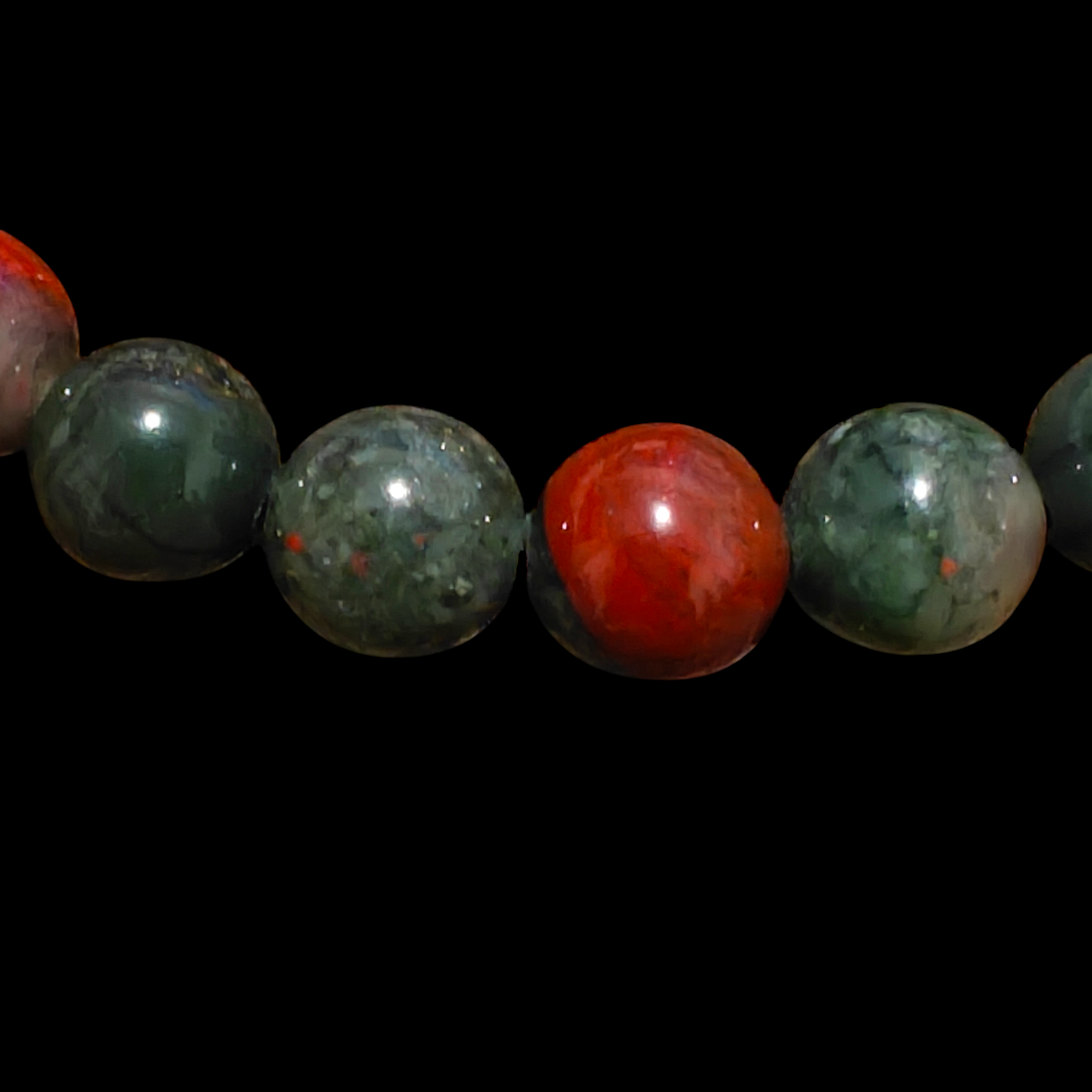 African Bloodstone Jasper Bracelet 8mm Unisex