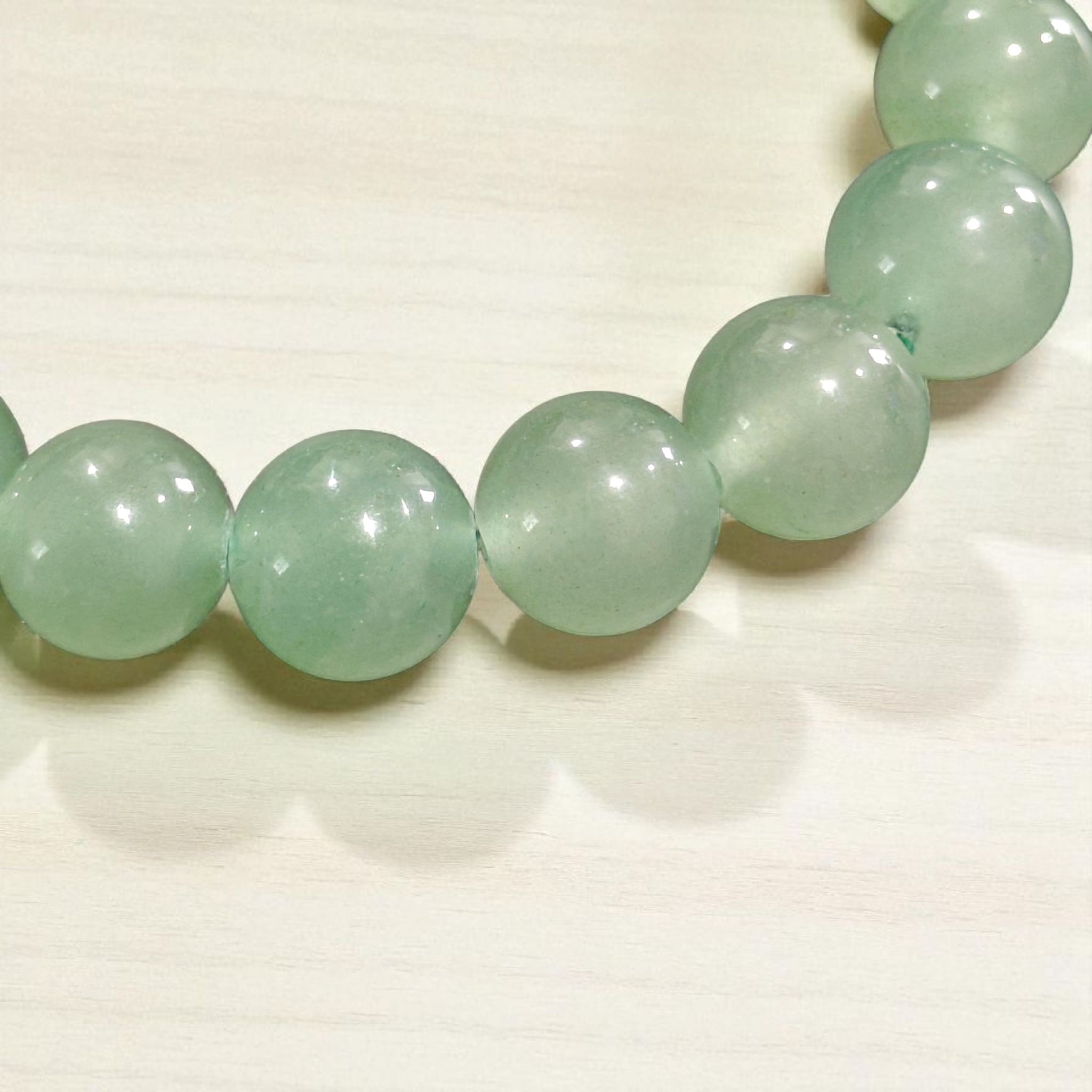 Green Aventurine Bracelet - 8mm or 10mm Crystals - Unisex