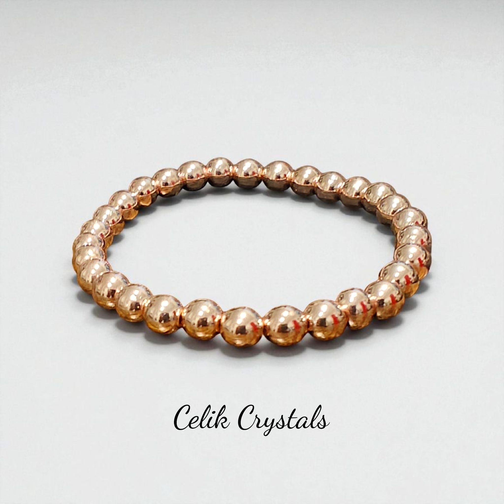 Rose Gold Hematite Bracelet 6mm, 10mm