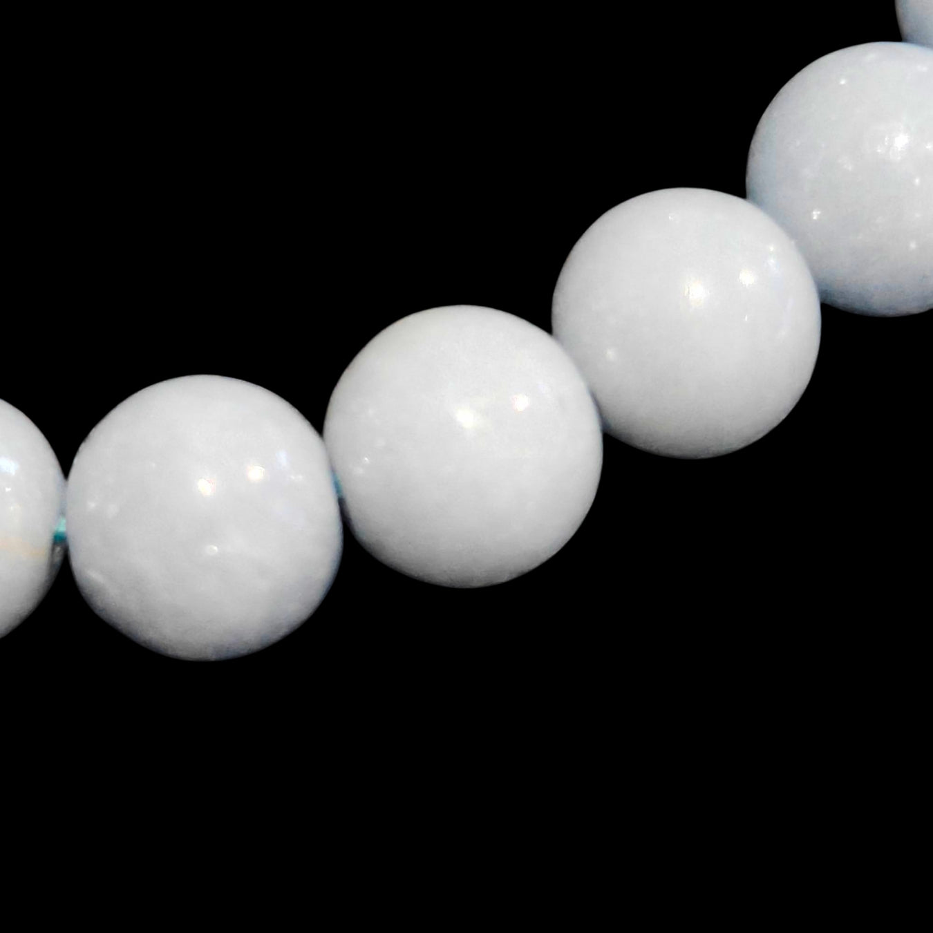 Angelite Apatite and Blue Aventurine Bracelet Natural Stones 8mm Stretches Unisex Healing Bracelet