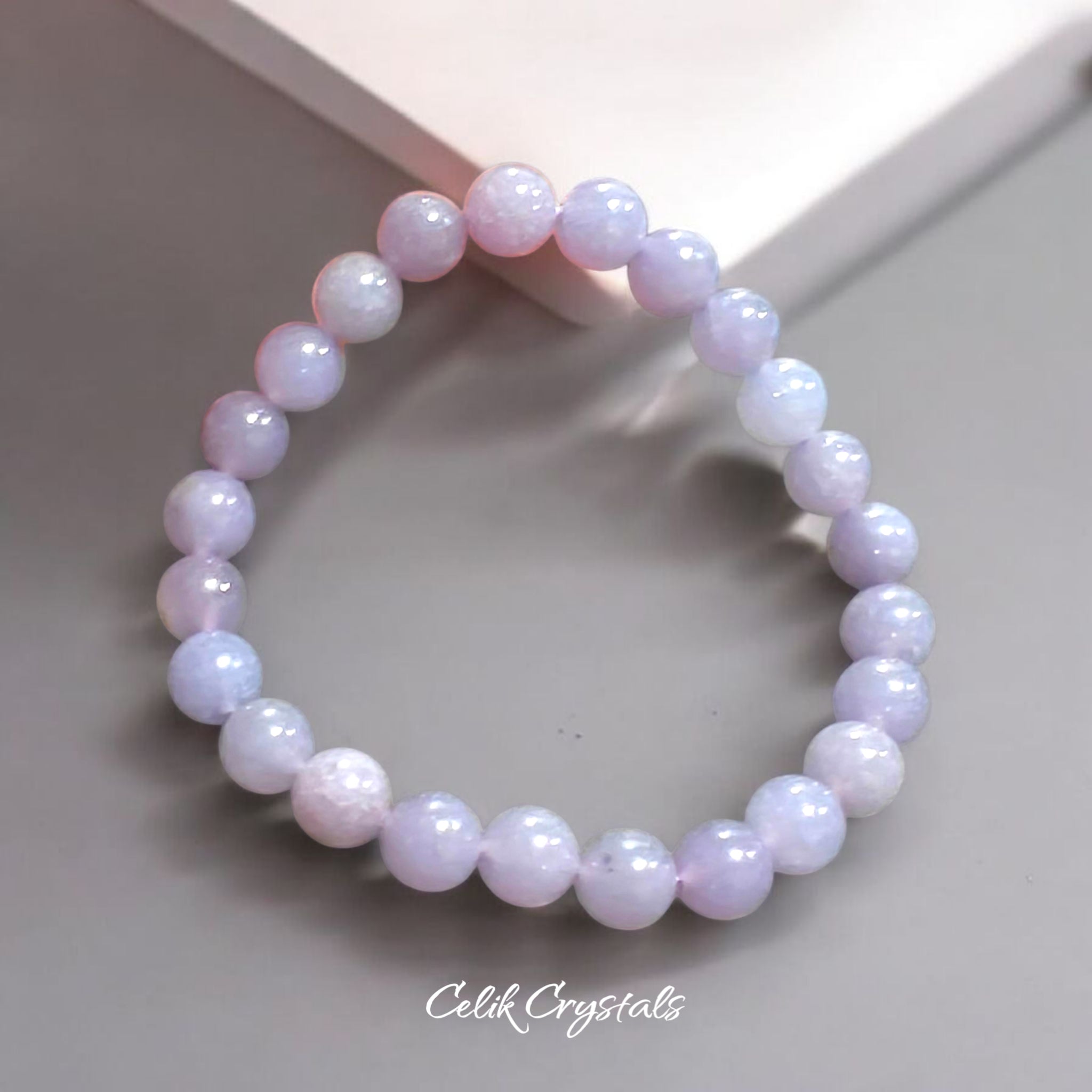 Lepidolite Bracelet Natural Stones 8mm Stretches Healing Bracelet For Women