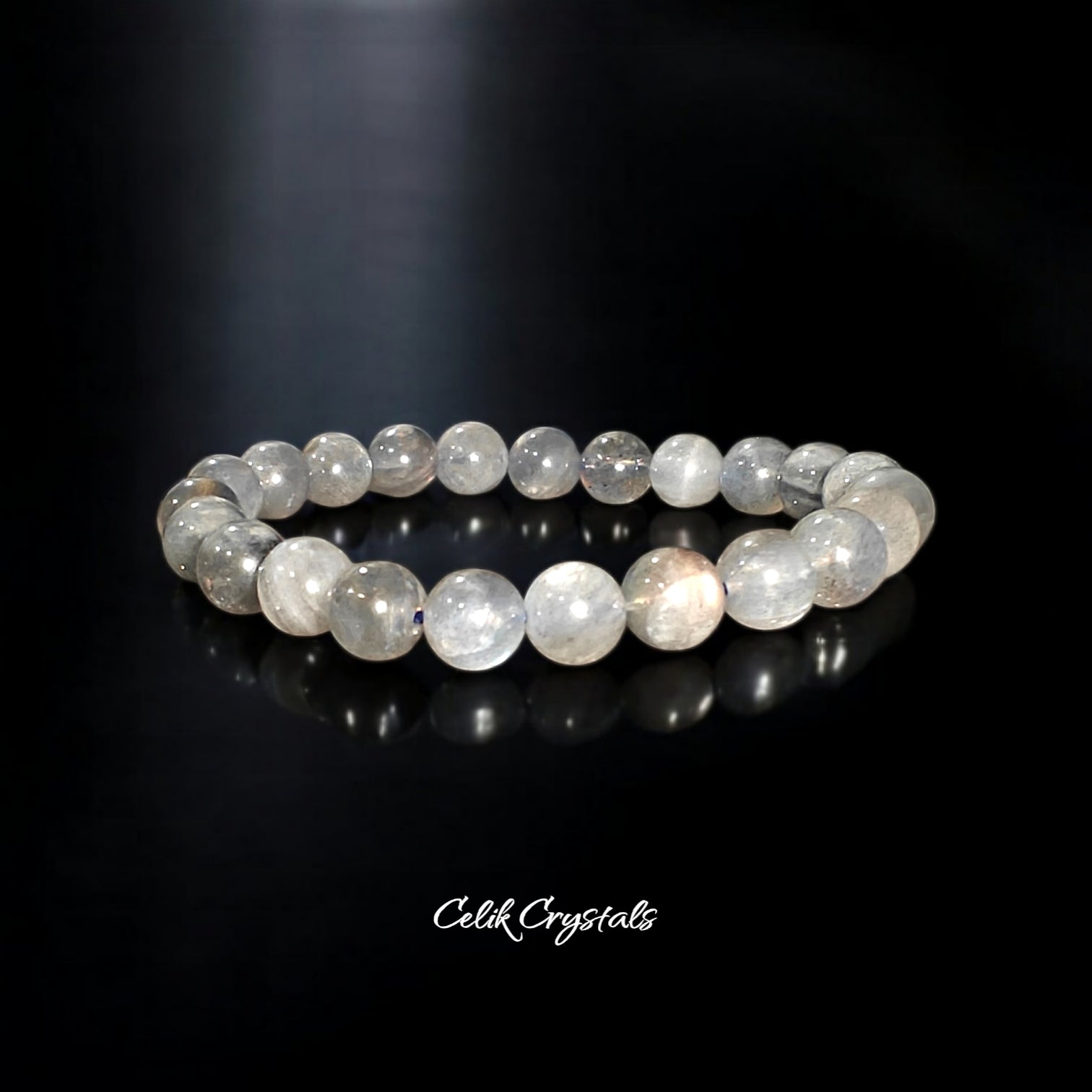 Labradorite Bracelet Natural Stones Stretch Crystal Bracelet Unisex