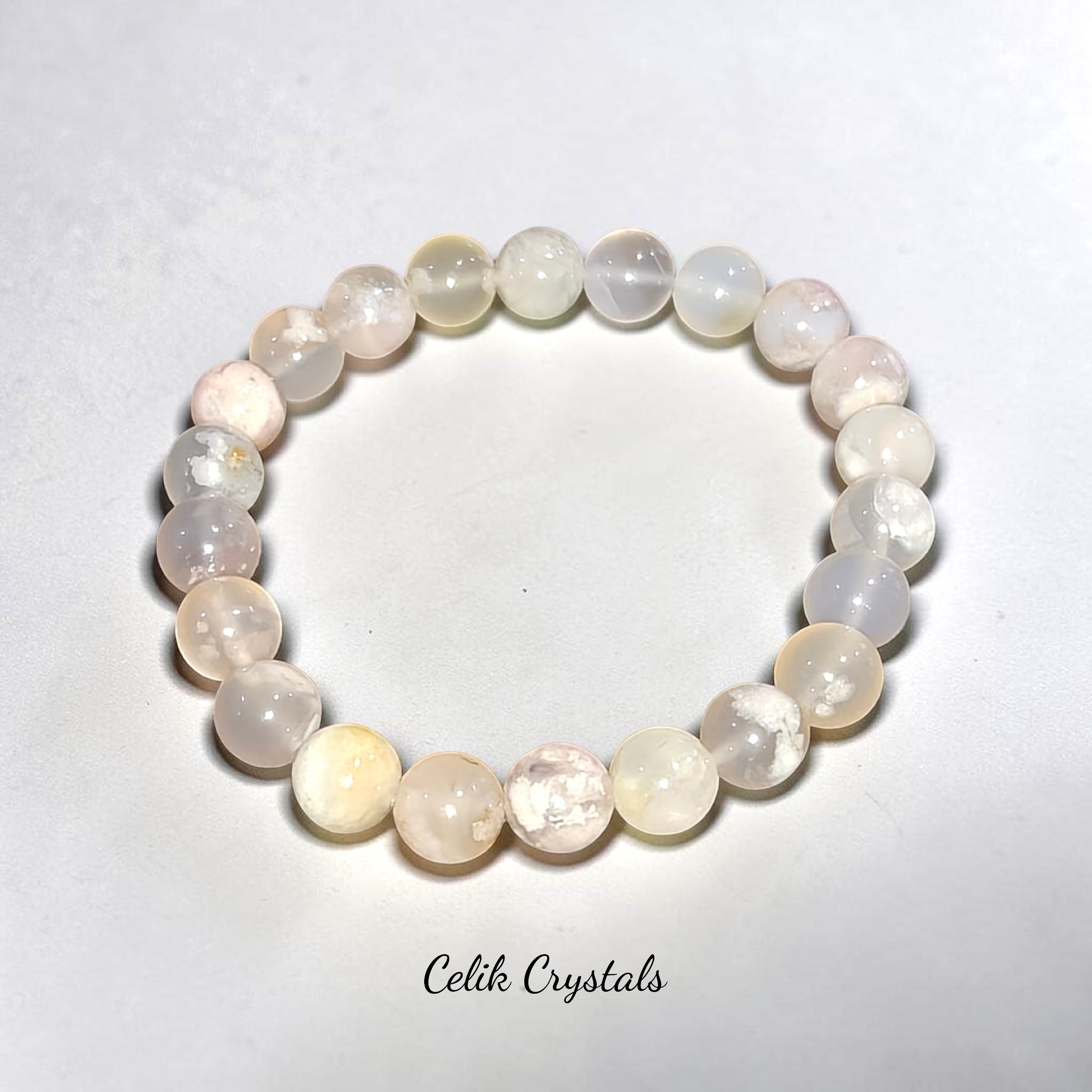 Flower Agate Bracelet