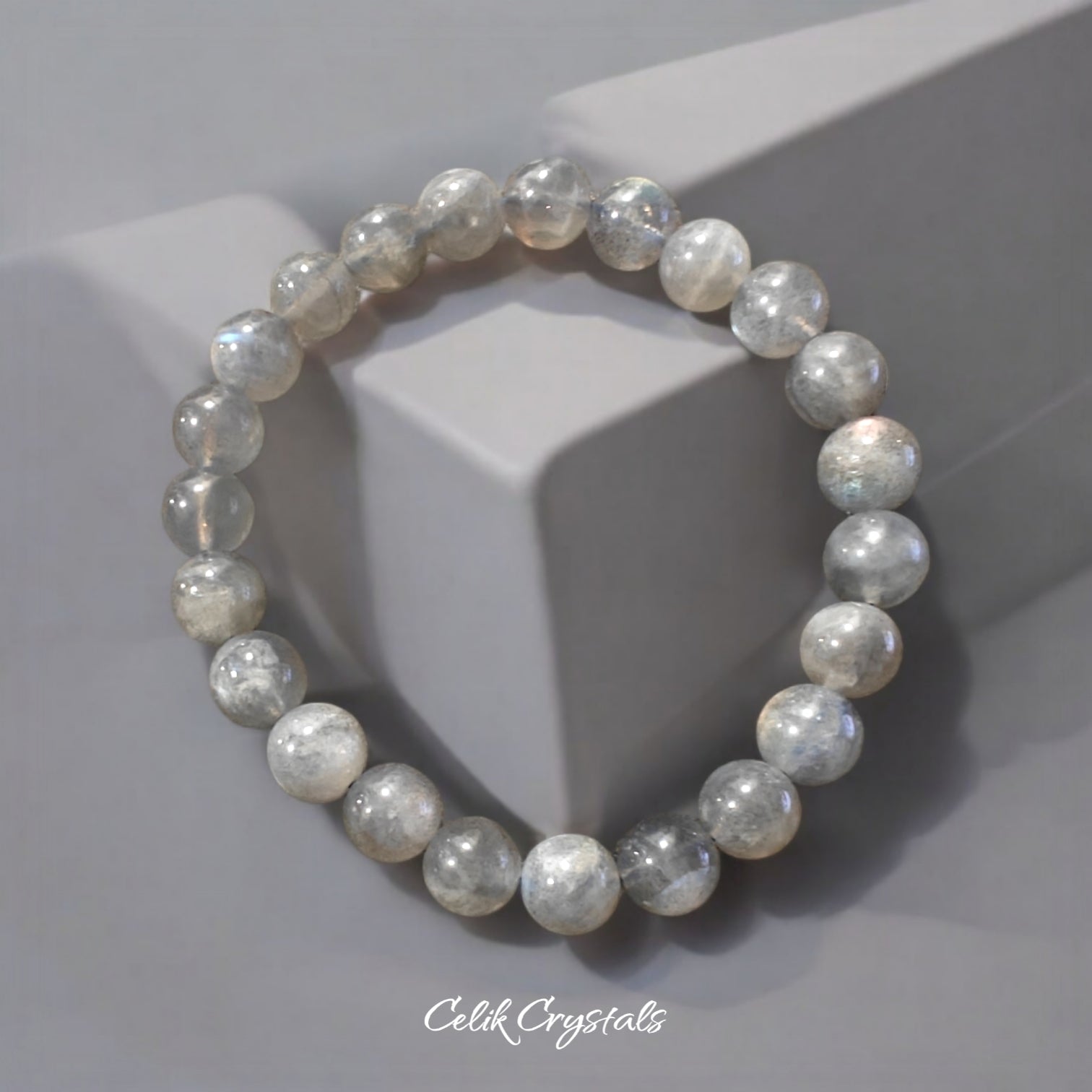 Labradorite Bracelet Natural Stones Stretch Crystal Bracelet Unisex