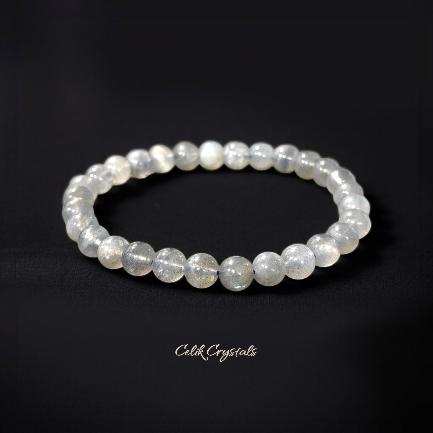 Labradorite Bracelet Natural Stones Stretch Crystal Bracelet Unisex