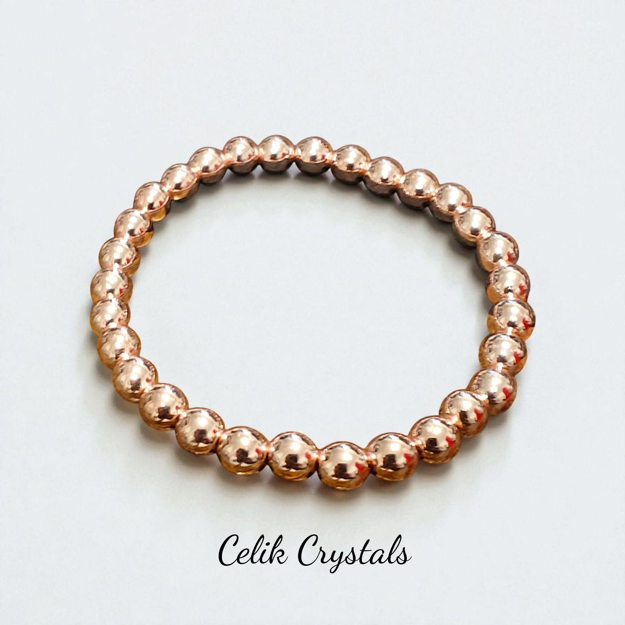 Rose Gold Hematite Bracelet 6mm, 10mm