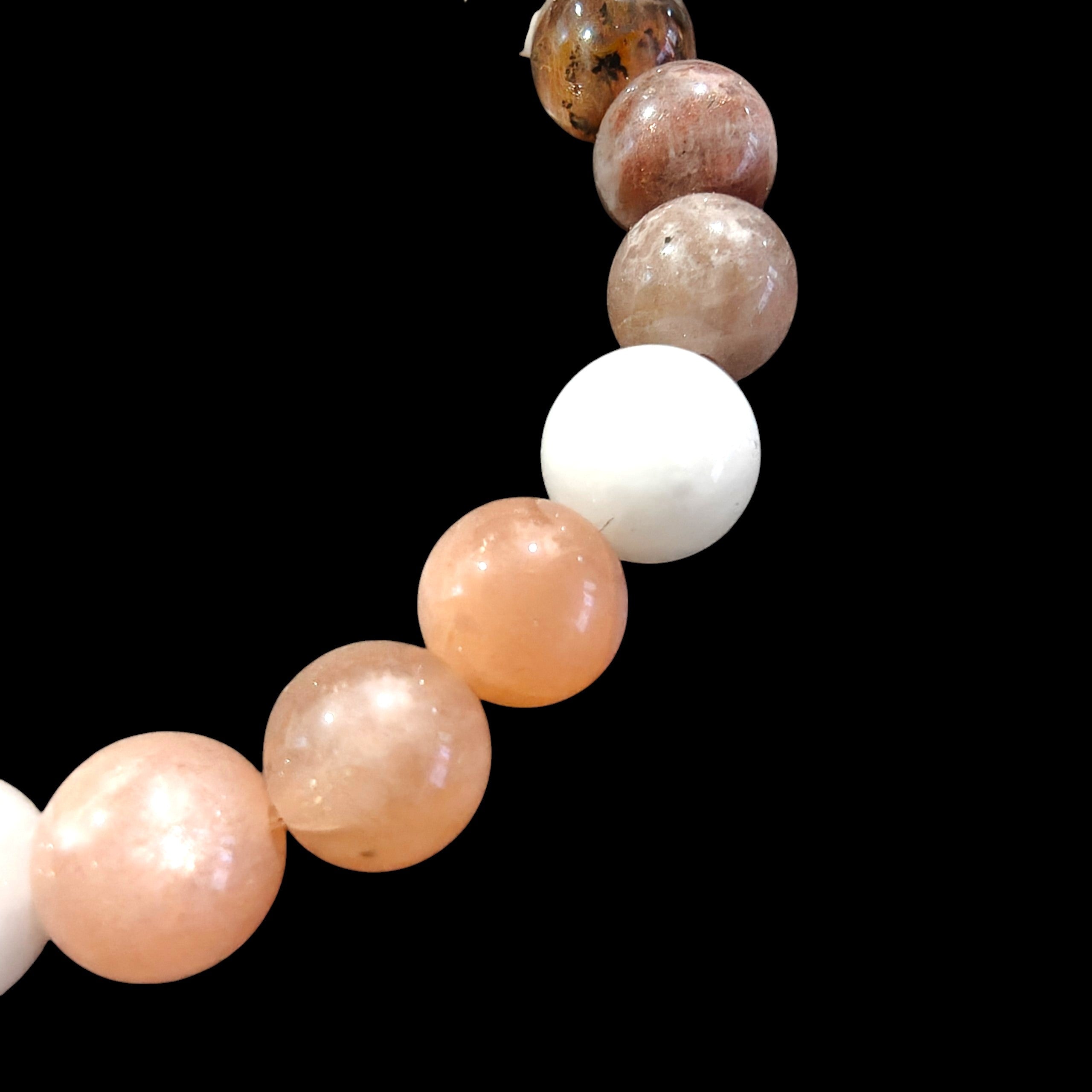 Moonstone Bracelet Multicolor 8mm Unisex