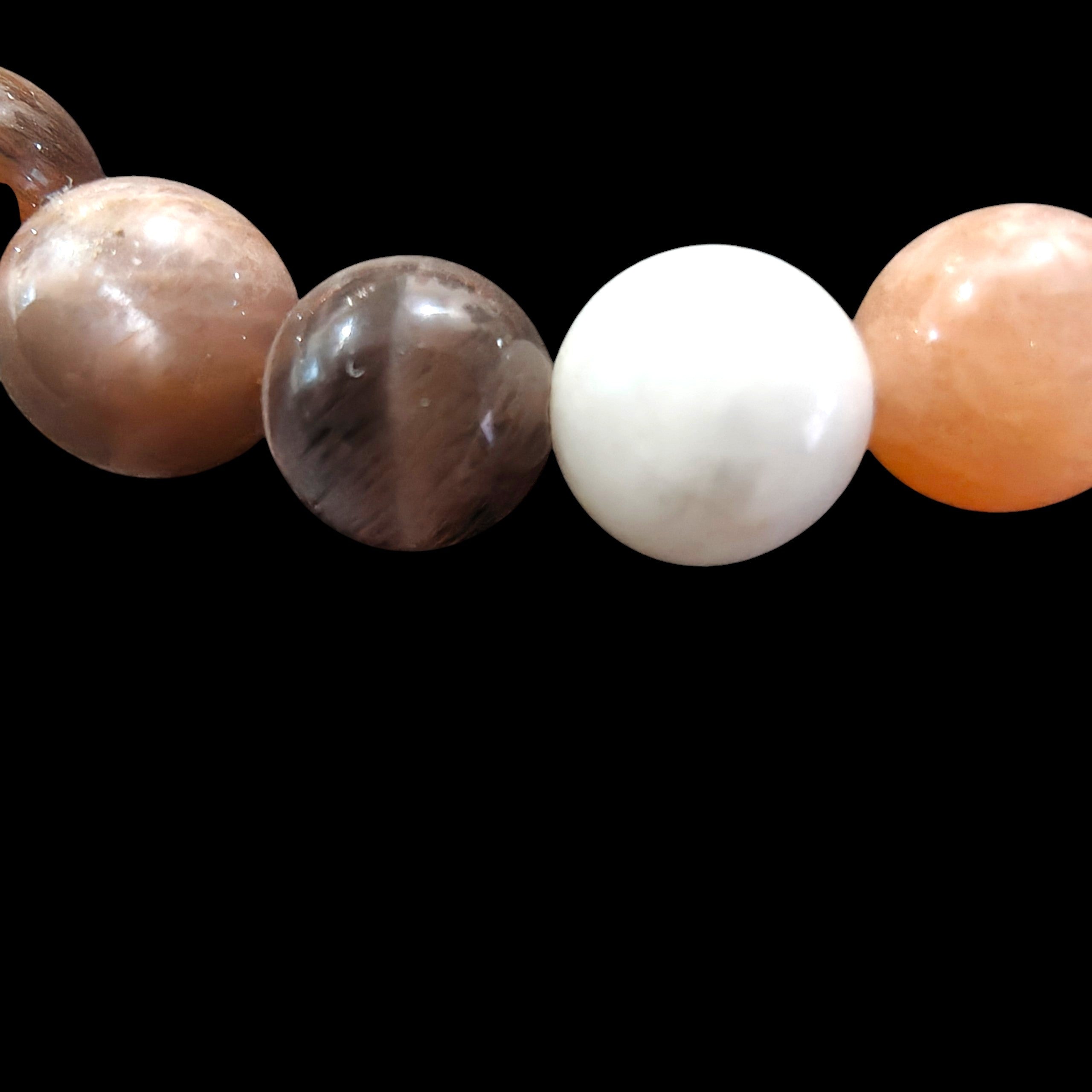 Moonstone Bracelet Multicolor 8mm Unisex
