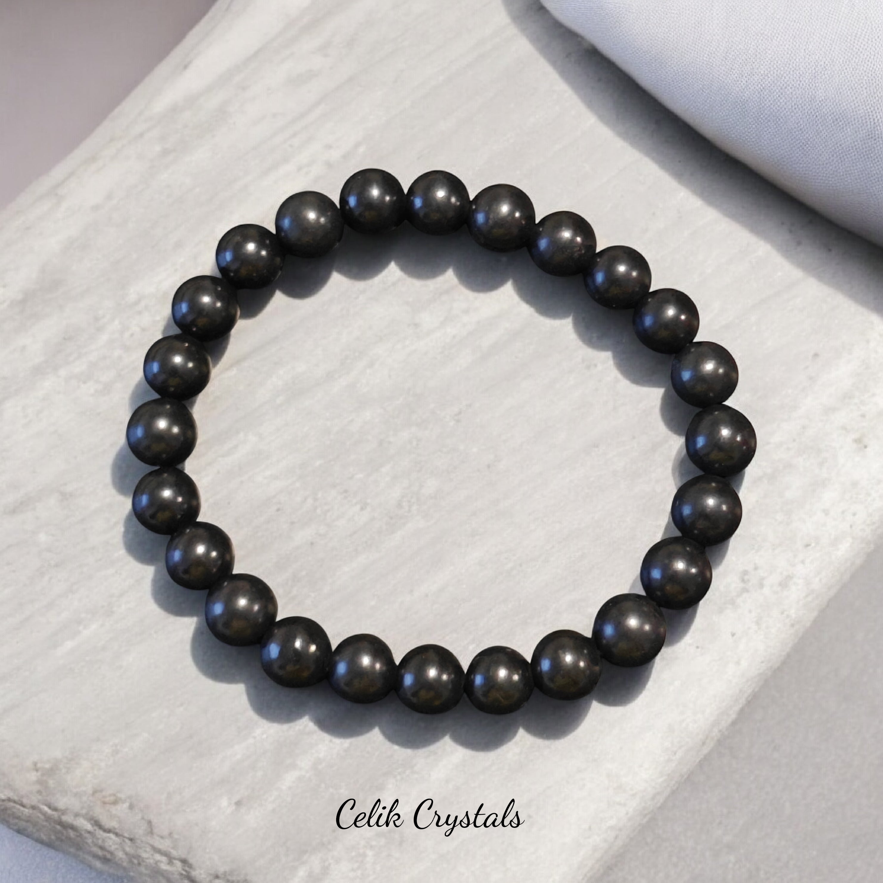 Shungite Bracelet 8mm Unisex