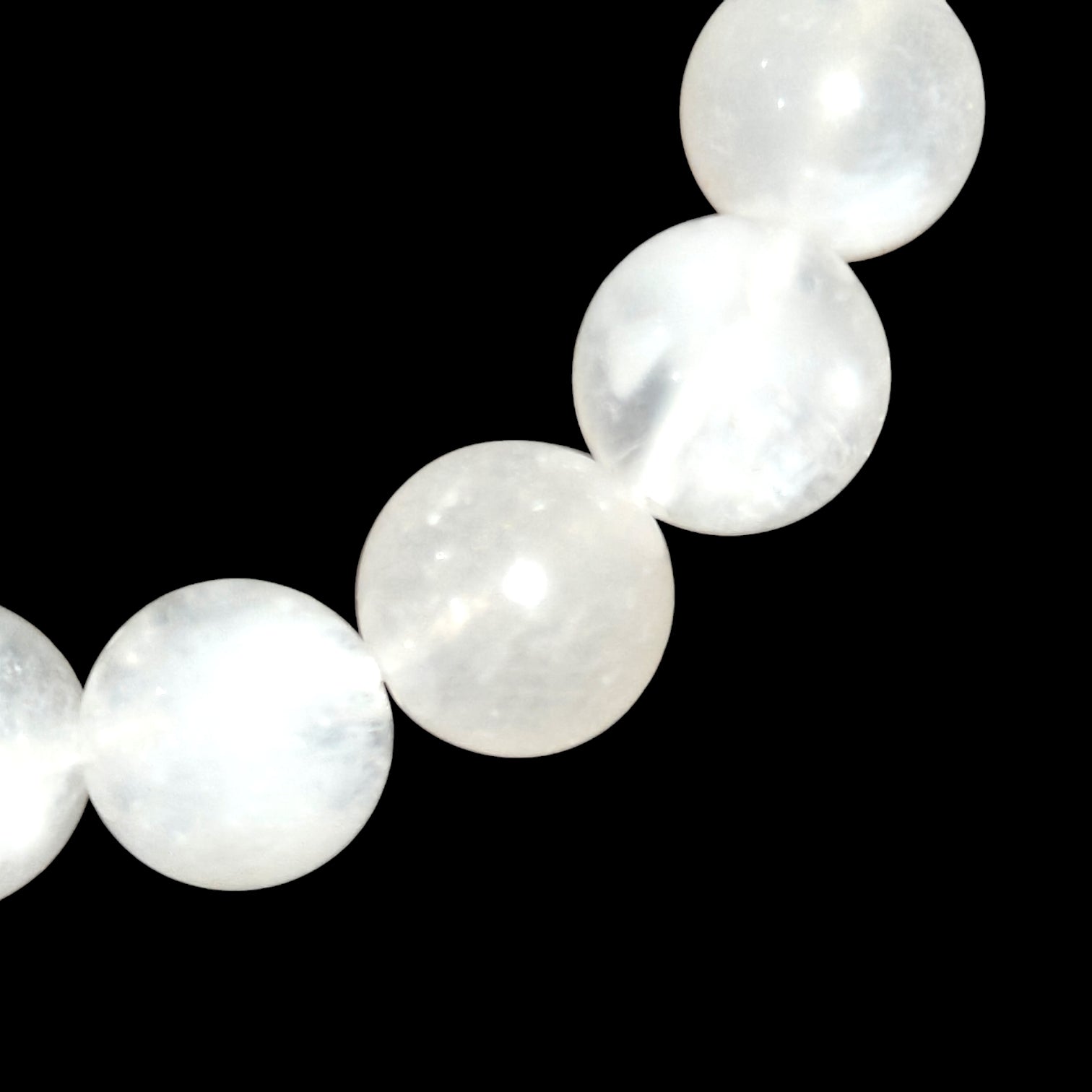 Kyanite, Aquamarine, Moonstone Bracelet Stack 2 Pieces 8mm Unisex