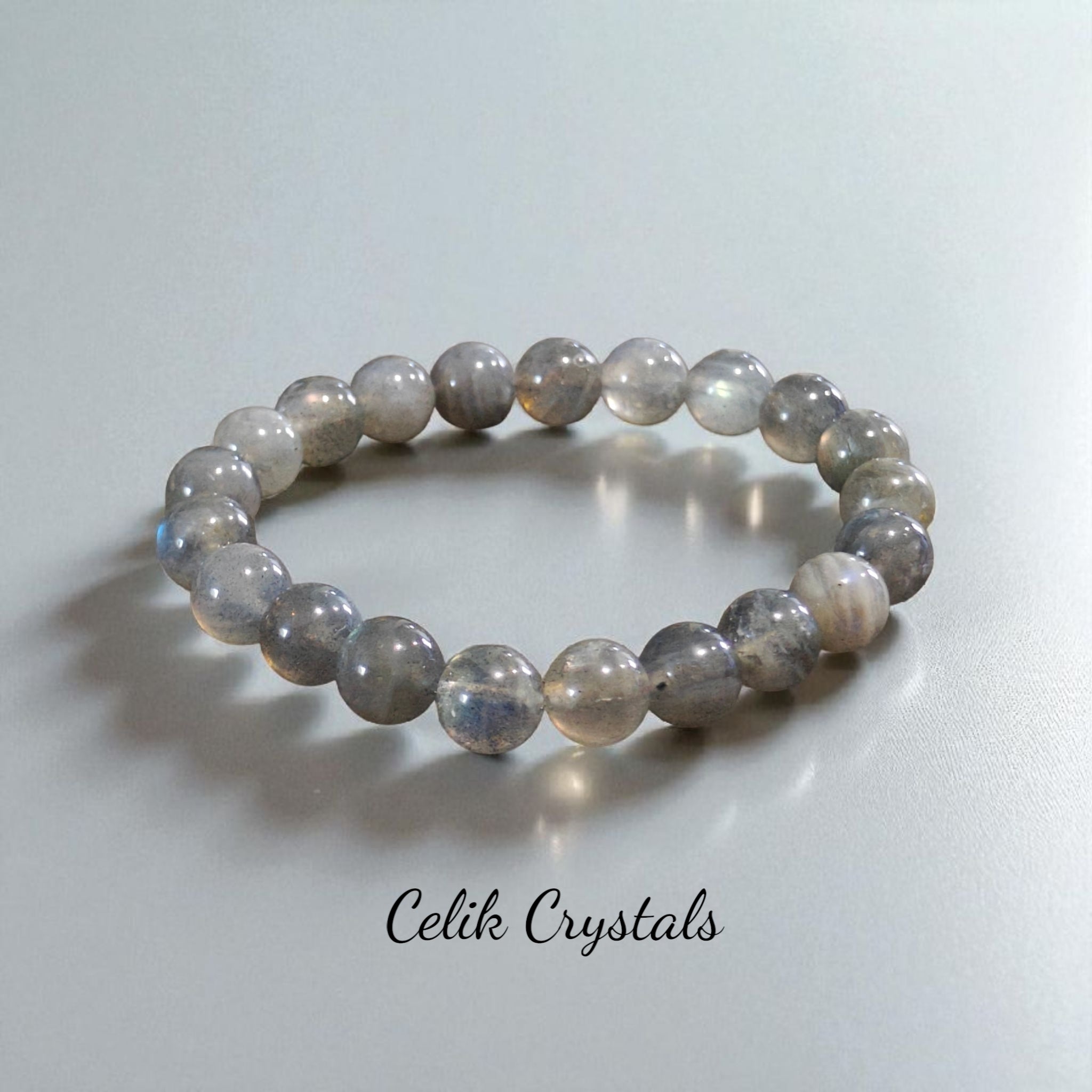 AAA Labradorite Bracelet Unisex 6mm, 8mm, 9.3mm
