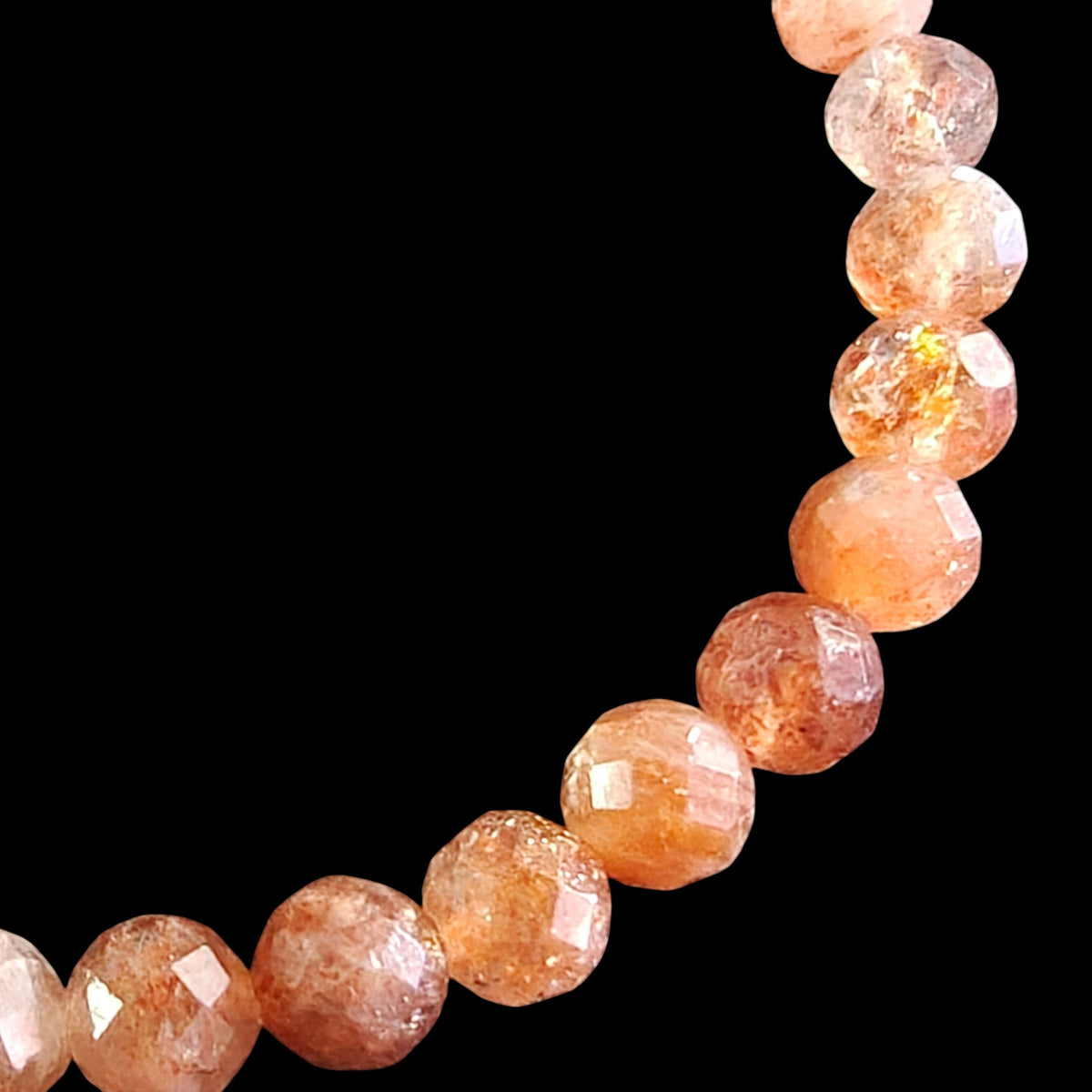 Sunstone Bracelet 6mm Faceted Unisex