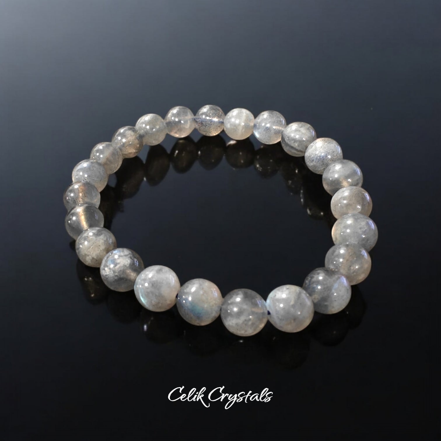 Labradorite Bracelet Natural Stones Stretch Crystal Bracelet Unisex