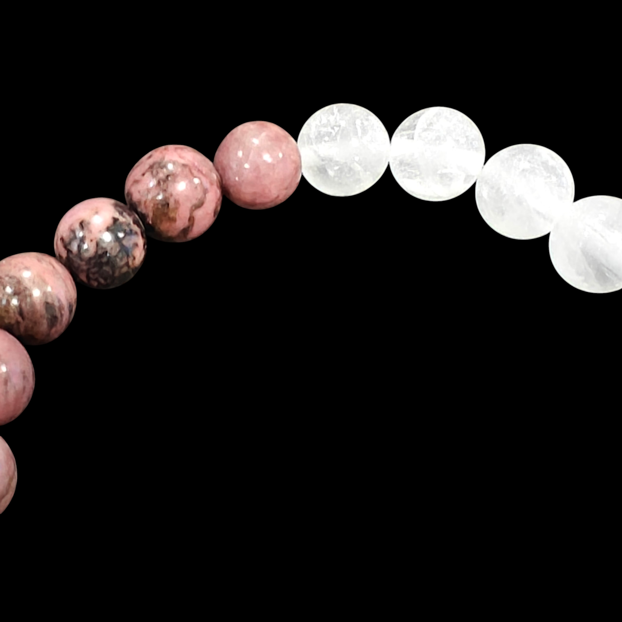 Rhodonite Rose Quartz Bracelet 8mm