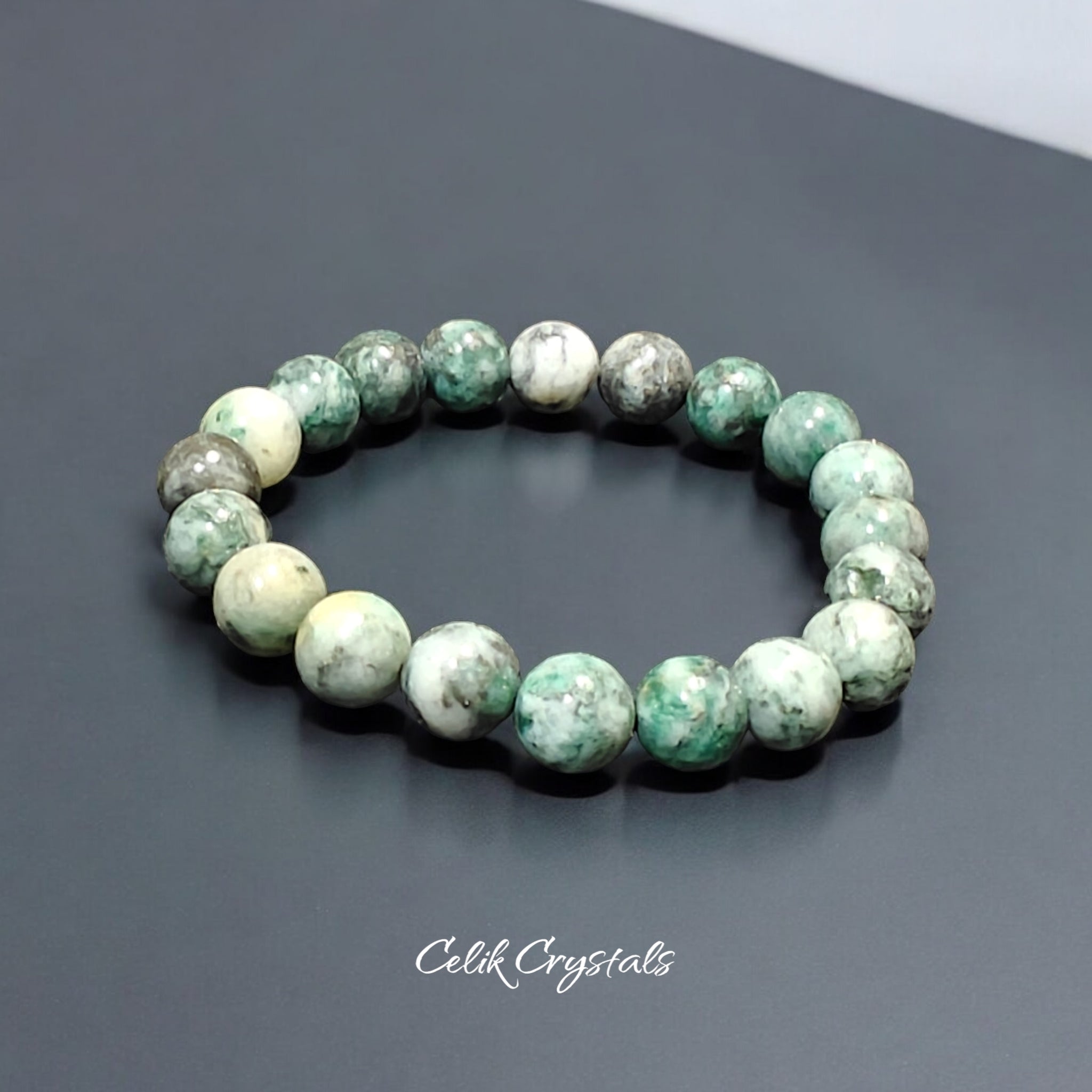 Green Pyrite Bracelet Natural Stones