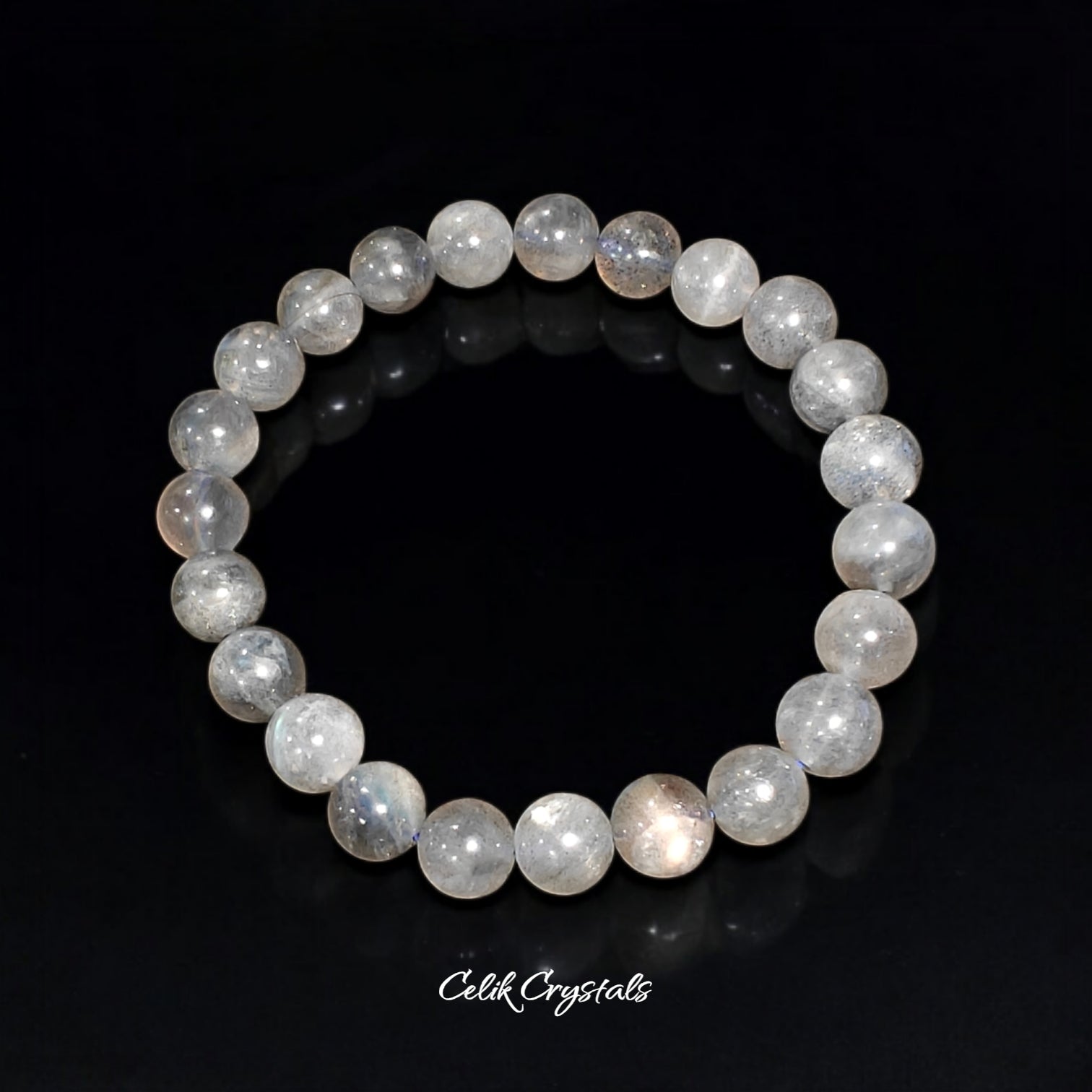 Labradorite Bracelet Natural Stones Stretch Crystal Bracelet Unisex