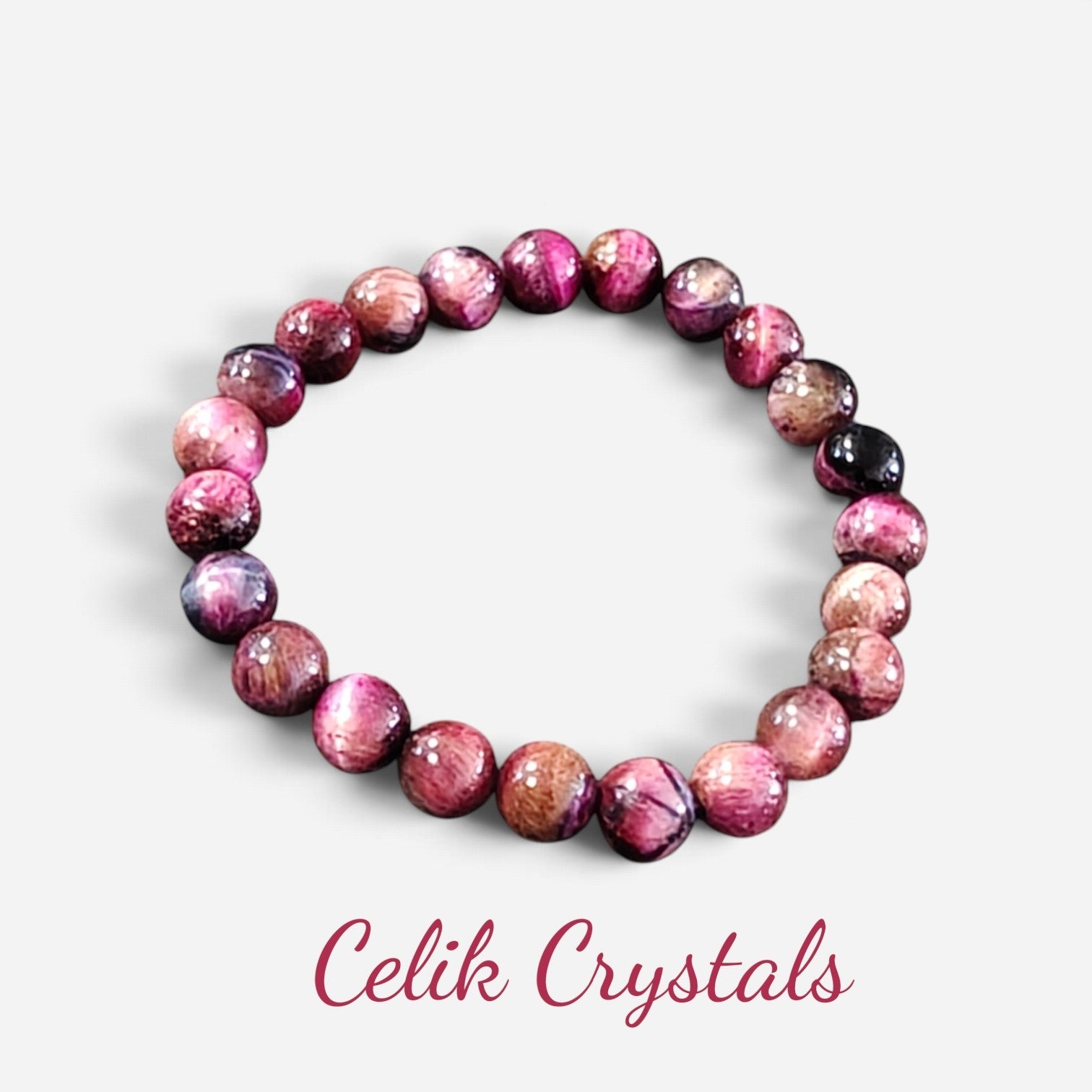 Red Starry Tiger Eye Bracelet Unisex