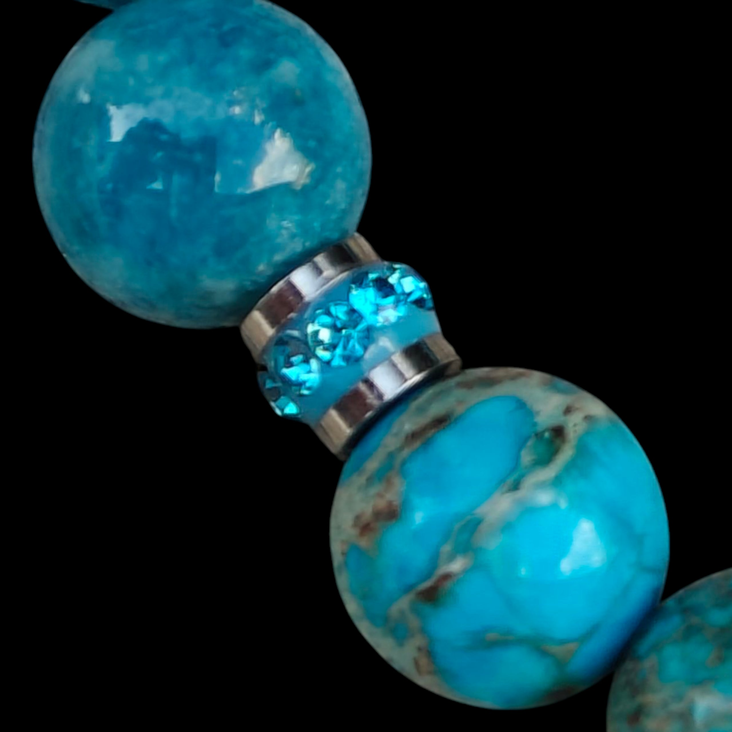 Apatite & Imperial Jasper Bracelet 8mm Unisex