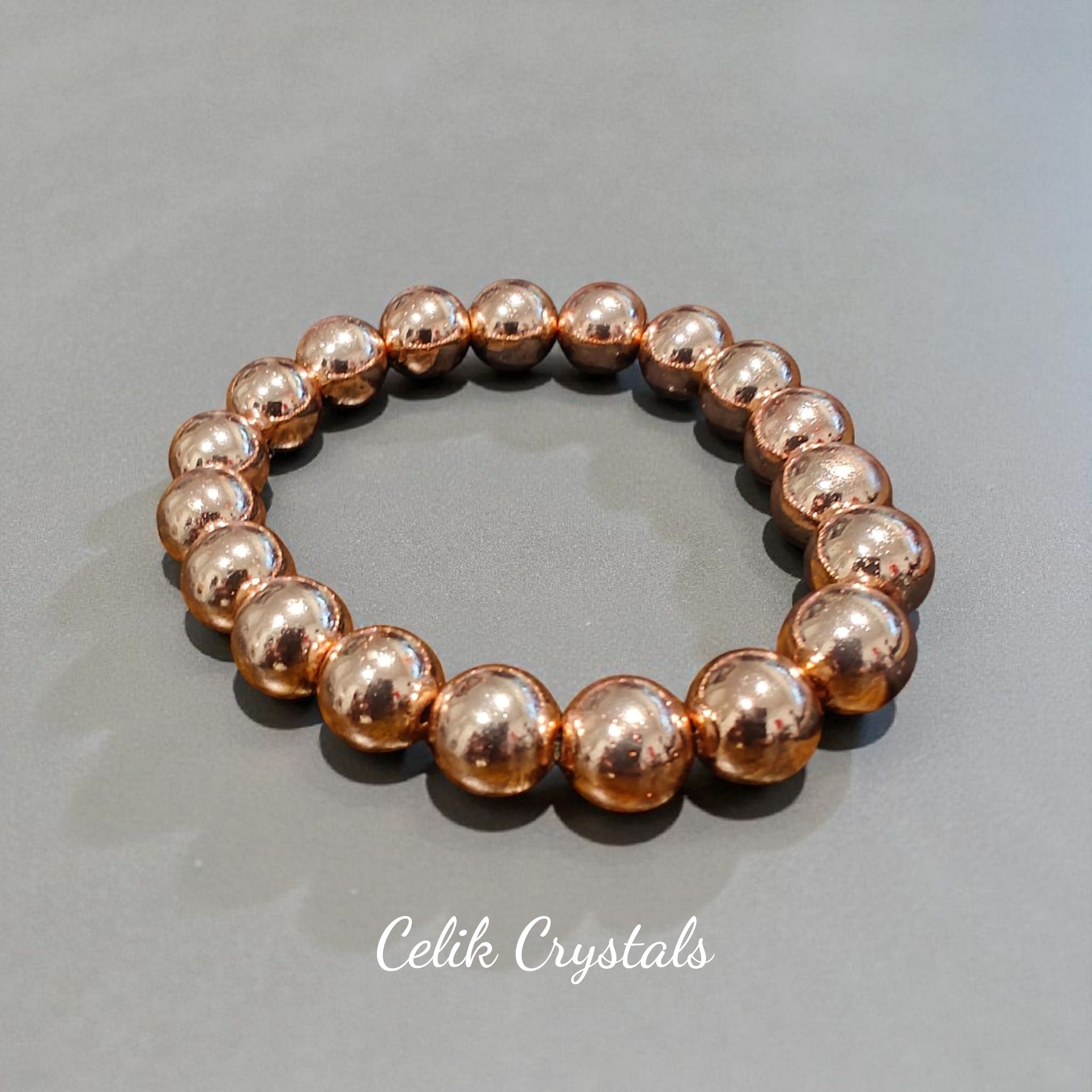 Rose Gold Hematite Bracelet 6mm, 10mm