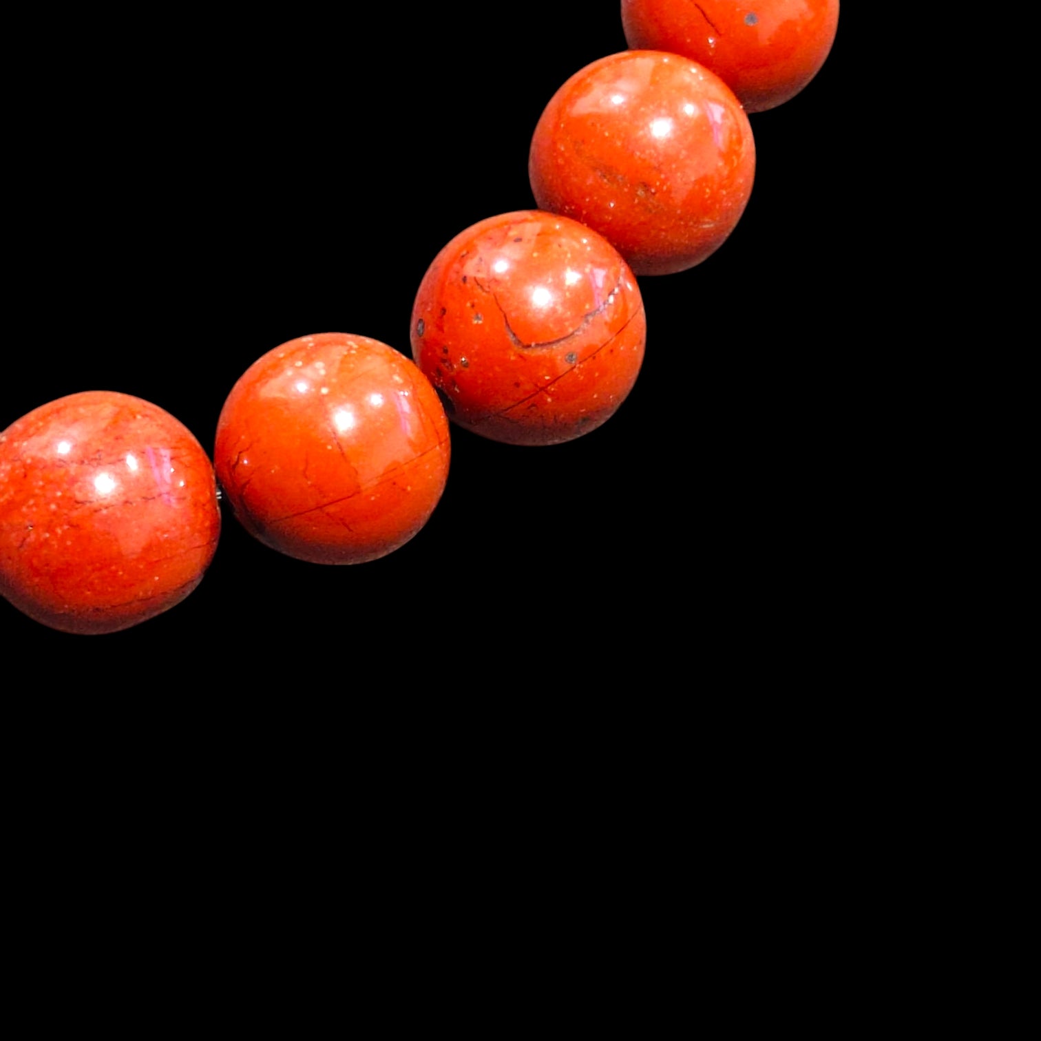 Red Jasper Bracelet 10mm Natural Stones Stretch Crystal Bracelet Unisex